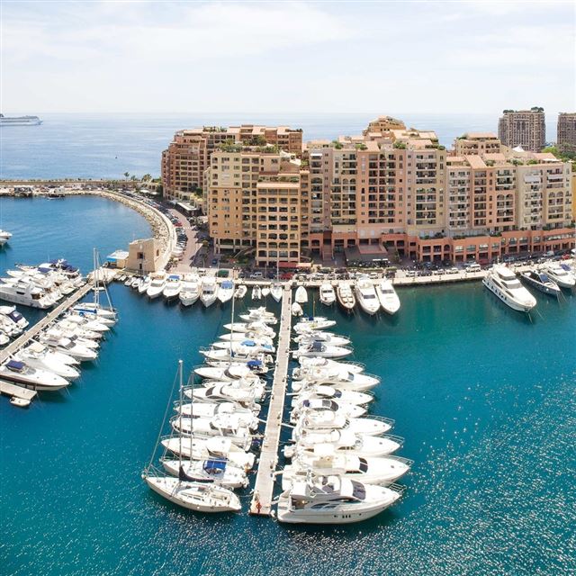1024x1024 Monaco Port - pier iPad Wallpaper