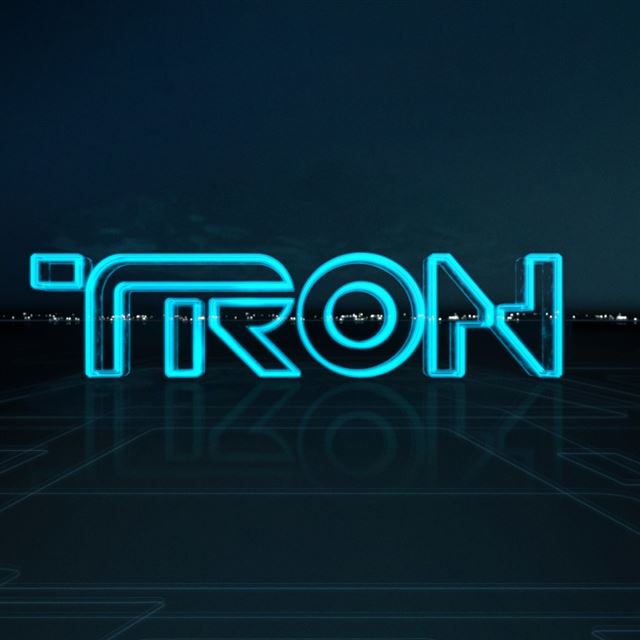 1024x1024 Tron Logo -  iPad Wallpaper