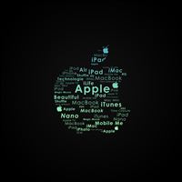 Apple Logo Typography wallpaper