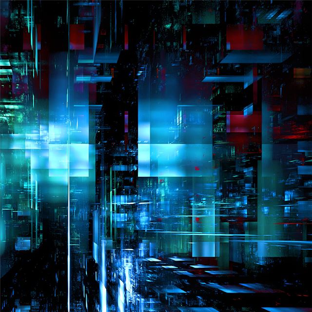 1024x1024 future escape abstract 4k - digital art iPad Wallpaper