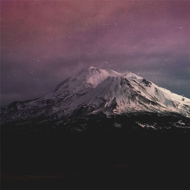 1024x1024 alps during night 4k - mountains iPad Wallpaper