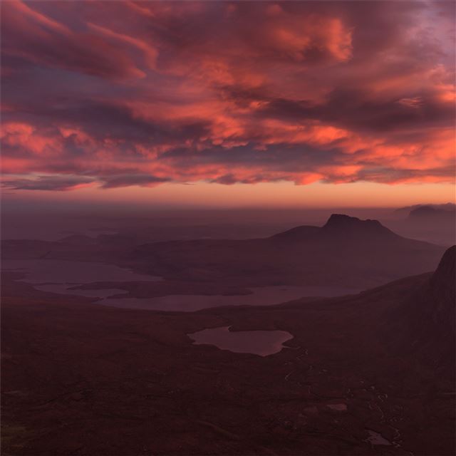 1024x1024 highlands landscape 4k - landscape iPad Wallpaper