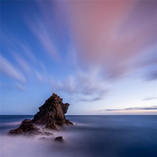 1024x1024 sea portugal sky madeira crag -  iPad Wallpaper