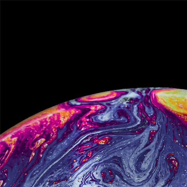 1024x1024 ios13 bubbles abstract 4k - digital art iPad Wallpaper