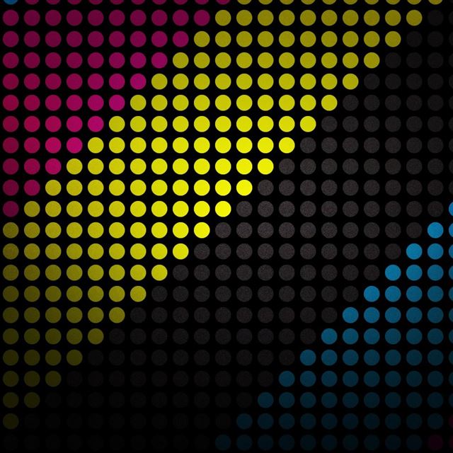 1024x1024 Dark Designer - circle iPad Wallpaper