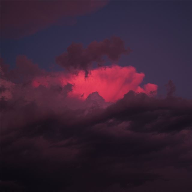 1024x1024 red clouds sunset 5k - 5k iPad Wallpaper