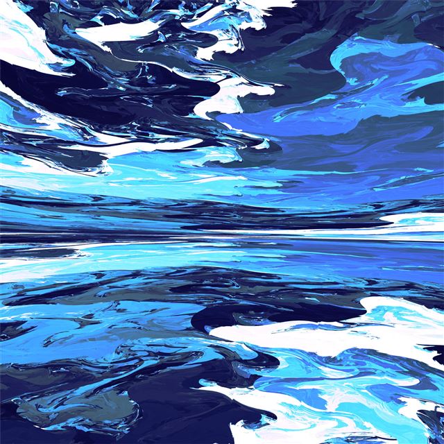 1024x1024 fractal scenery - deviantart iPad Wallpaper