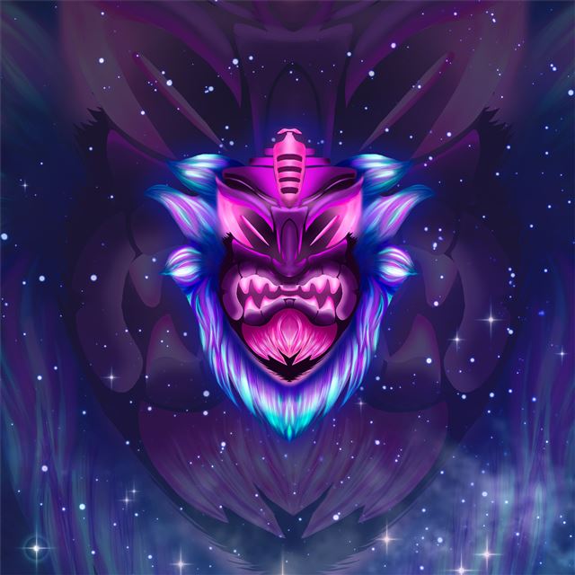1024x1024 tiki space stars field abstract 4k - artwork iPad Wallpaper