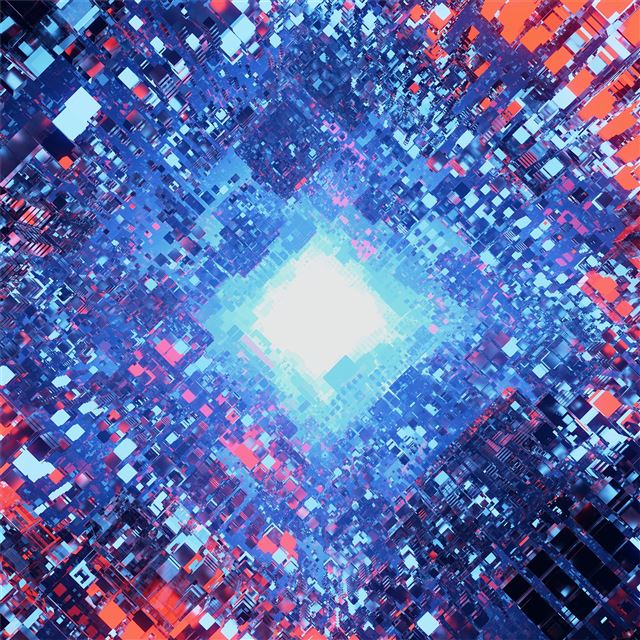 1024x1024 particles art 4k - abstract iPad Wallpaper