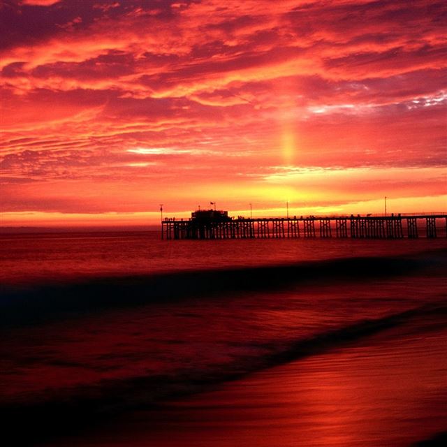 1024x1024 Balboa Pier California - pier iPad Wallpaper