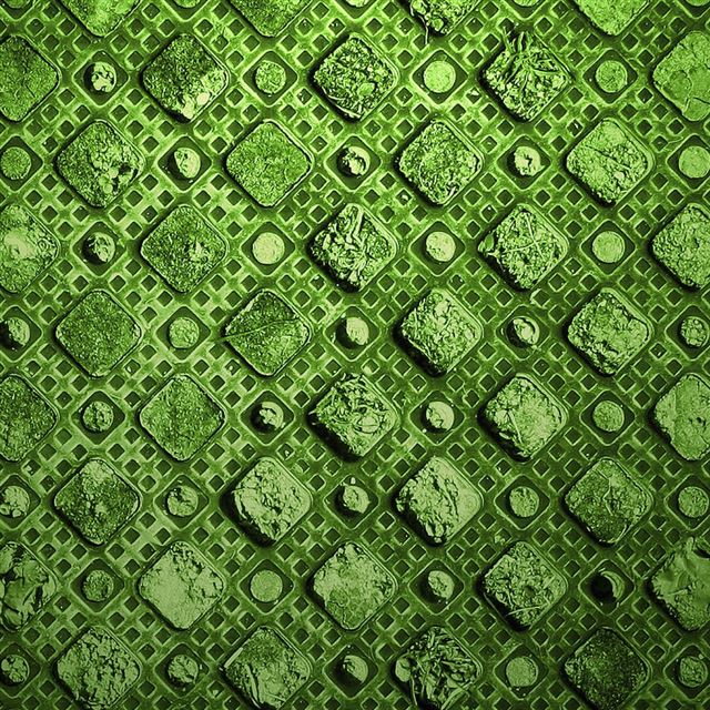 1024x1024 Green Squares - circle iPad Wallpaper