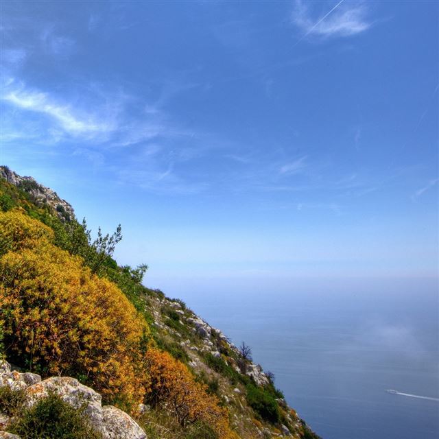 1024x1024 Seascape And Land - stone iPad Wallpaper