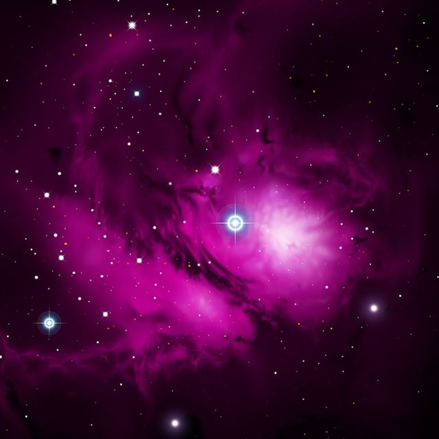1024x1024 Purple Galactic Cloud - star iPad Wallpaper