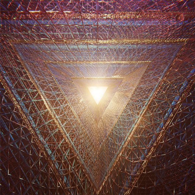 1024x1024 triangle geometry abstract 4k - behance iPad Wallpaper