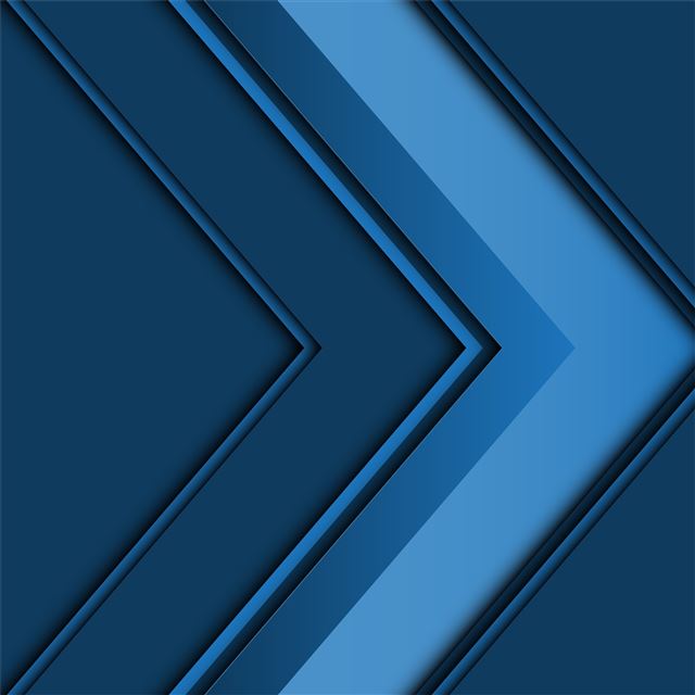 1024x1024 abstract arrow 3d blue 5k - artwork iPad Wallpaper