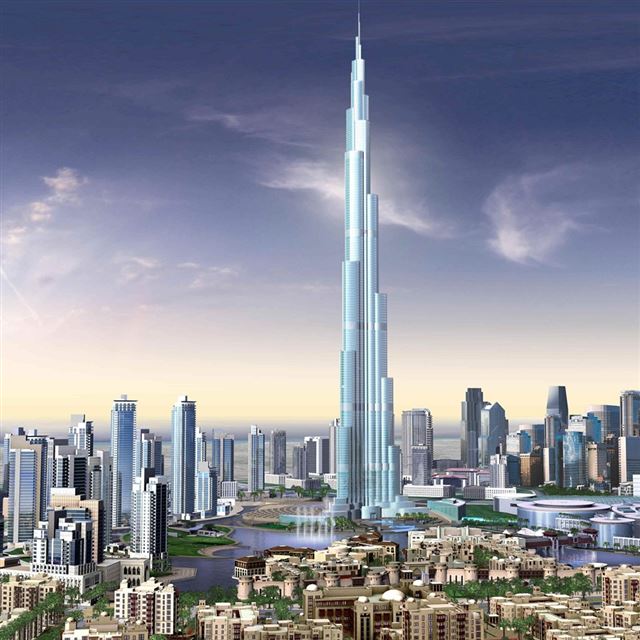 1024x1024 Burjdubai - tower iPad Wallpaper