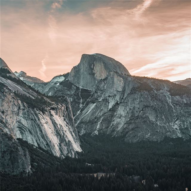 1024x1024 yosemite valley 4k 5k - valley iPad Wallpaper