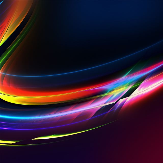 1024x1024 motion blur lights abstract 4k - digital art iPad Wallpaper