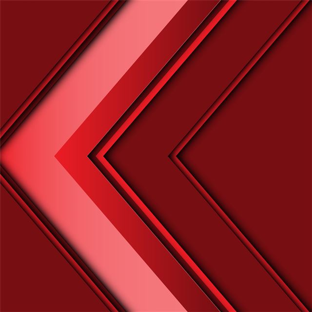 1024x1024 abstract arrow 3d red 5k - artist iPad Wallpaper