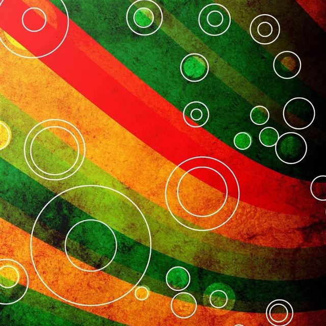 1024x1024 Circle Outlines On Grungy Waves - yellow iPad Wallpaper