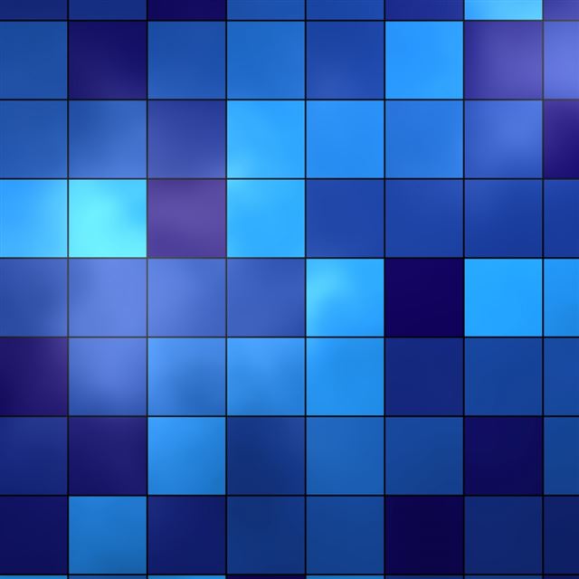 1024x1024 Blue Tiles - cyan iPad Wallpaper