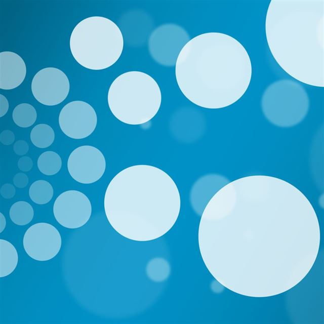 1024x1024 Background minimal blue white abstract circles - cyan iPad Wallpaper