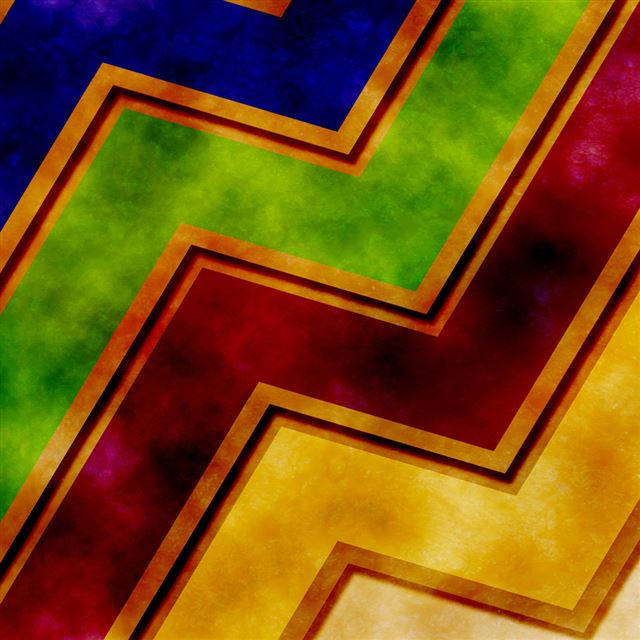 1024x1024 Grunge zigzag - yellow iPad Wallpaper