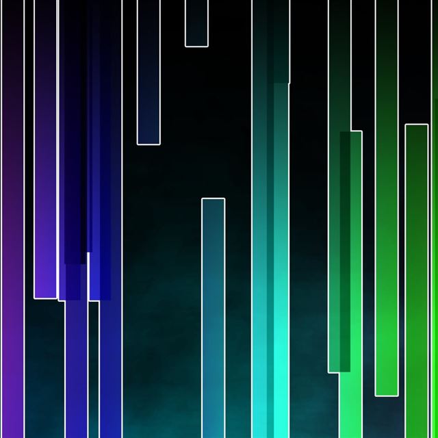 1024x1024 Colored Stripes - cyan iPad Wallpaper