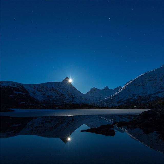 1024x1024 clear sky night landscape 4k - 4k iPad Wallpaper