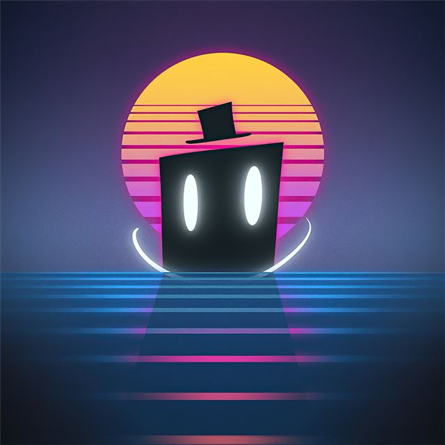 1024x1024 synthwave east hetic 4k - deviantart iPad Wallpaper