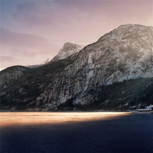 1024x1024 sun pointing lake 8k - 5k iPad Wallpaper