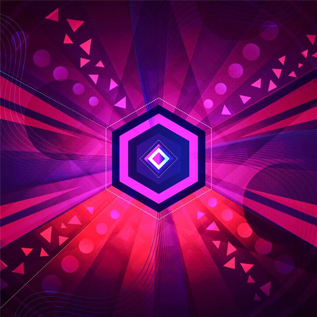 1024x1024 abstract vectors - behance iPad Wallpaper