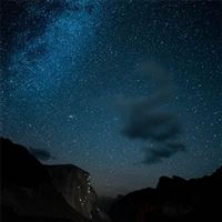 night out in yosemite wallpaper