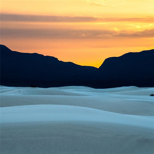 1024x1024 white sands national monument new mexico 4k - behance iPad Wallpaper