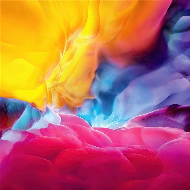1024x1024 explosion of colors 4k - digital art iPad Wallpaper