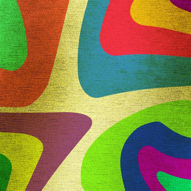1024x1024 Curves on canvas digital art - curves iPad Wallpaper