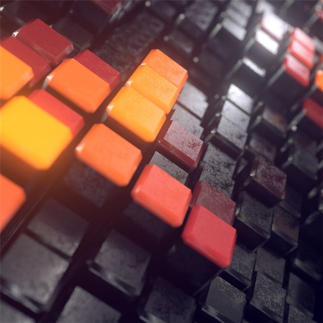 1024x1024 3d cubes abstract 4k - behance iPad Wallpaper