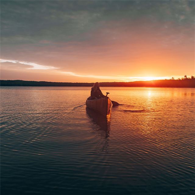 1024x1024 morning boat ride calm - photography iPad Wallpaper