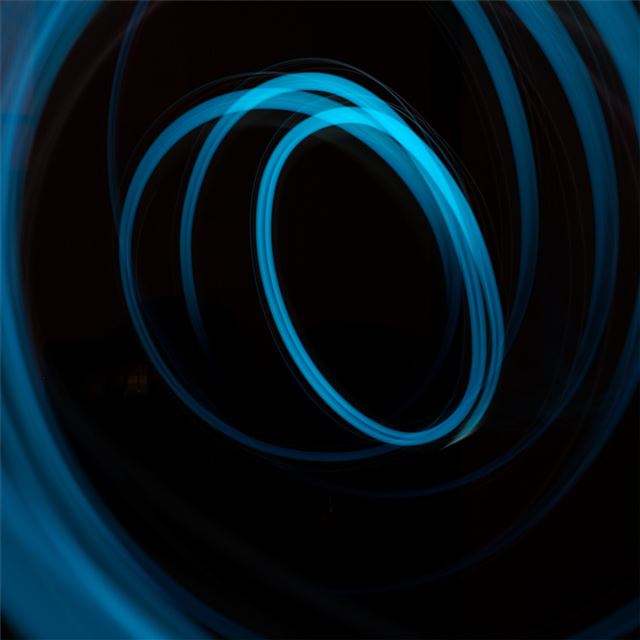 1024x1024 abstract art blue dark lights lines 5k - 4k iPad Wallpaper