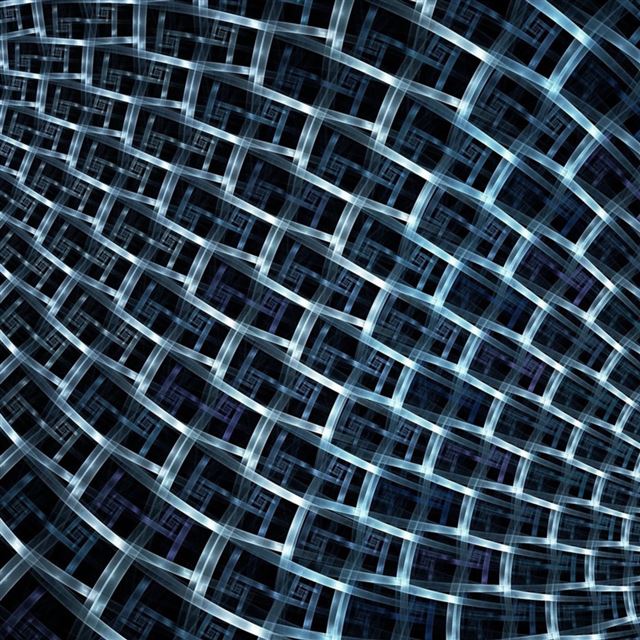 1024x1024 Fractal Light - cyan iPad Wallpaper