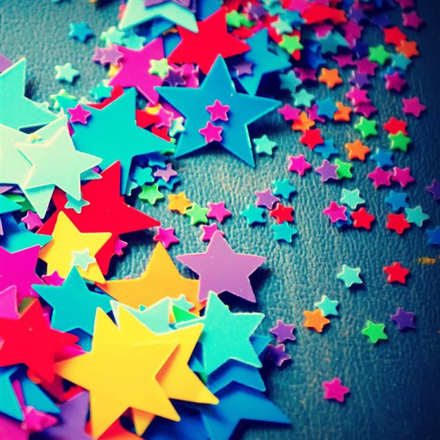 1024x1024 Plastic Stars - star iPad Wallpaper