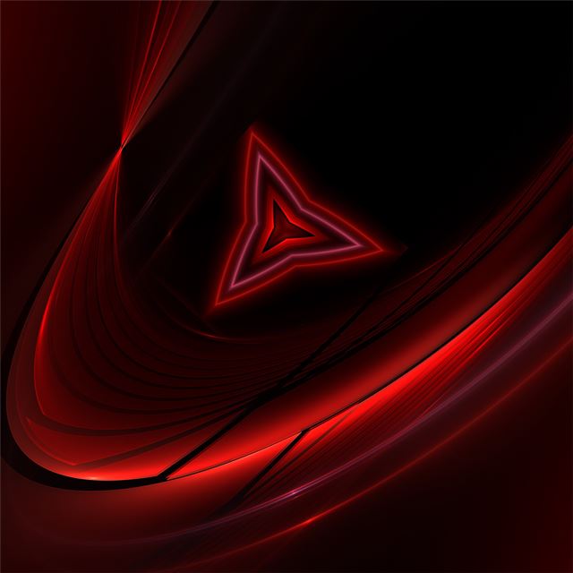 1024x1024 red triangle abstract 4k - deviantart iPad Wallpaper
