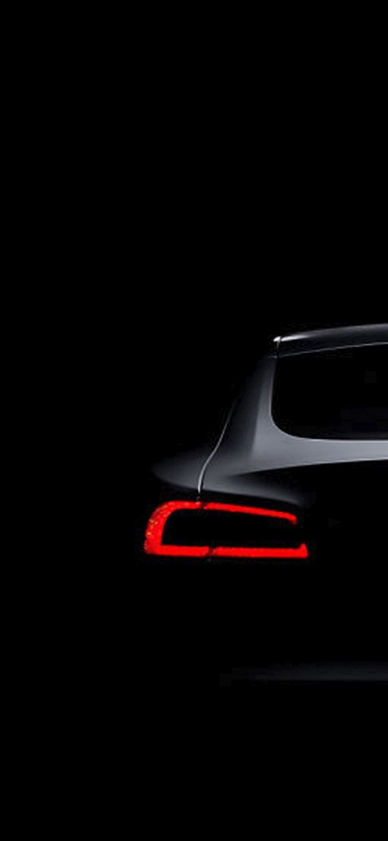 Tesla Model S Dark Brake Light iPhone Wallpapers Free Download