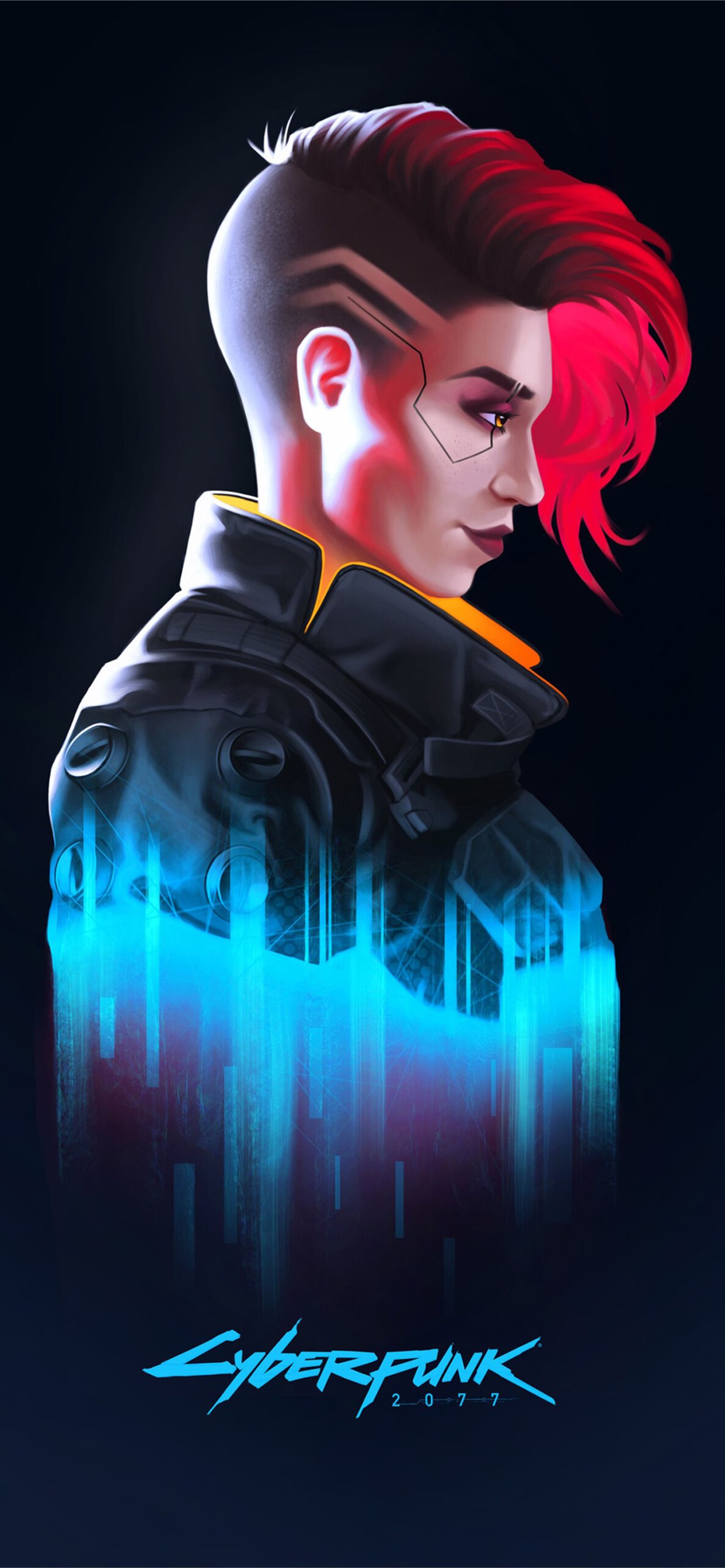 v in cyberpunk 2077 iPhone X Wallpapers Free Download