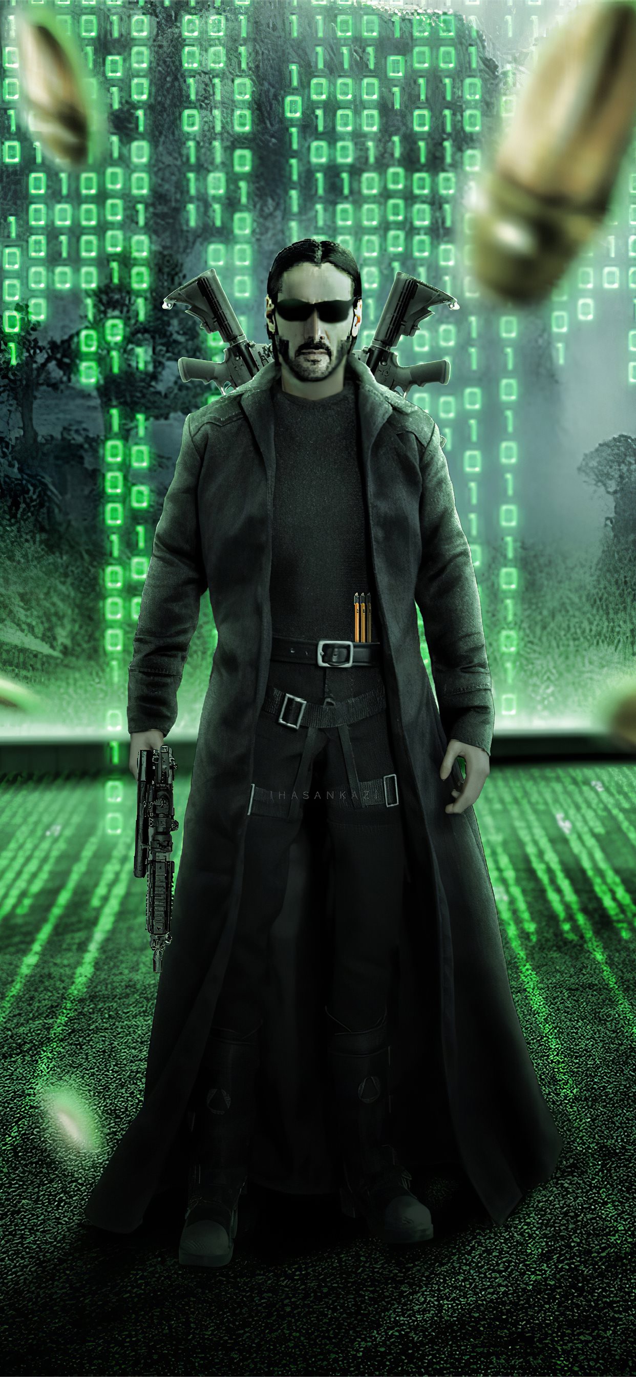 Neo The Matrix Resurrections Keanu Reeves Wallpaper 4K PC Desktop 3050e