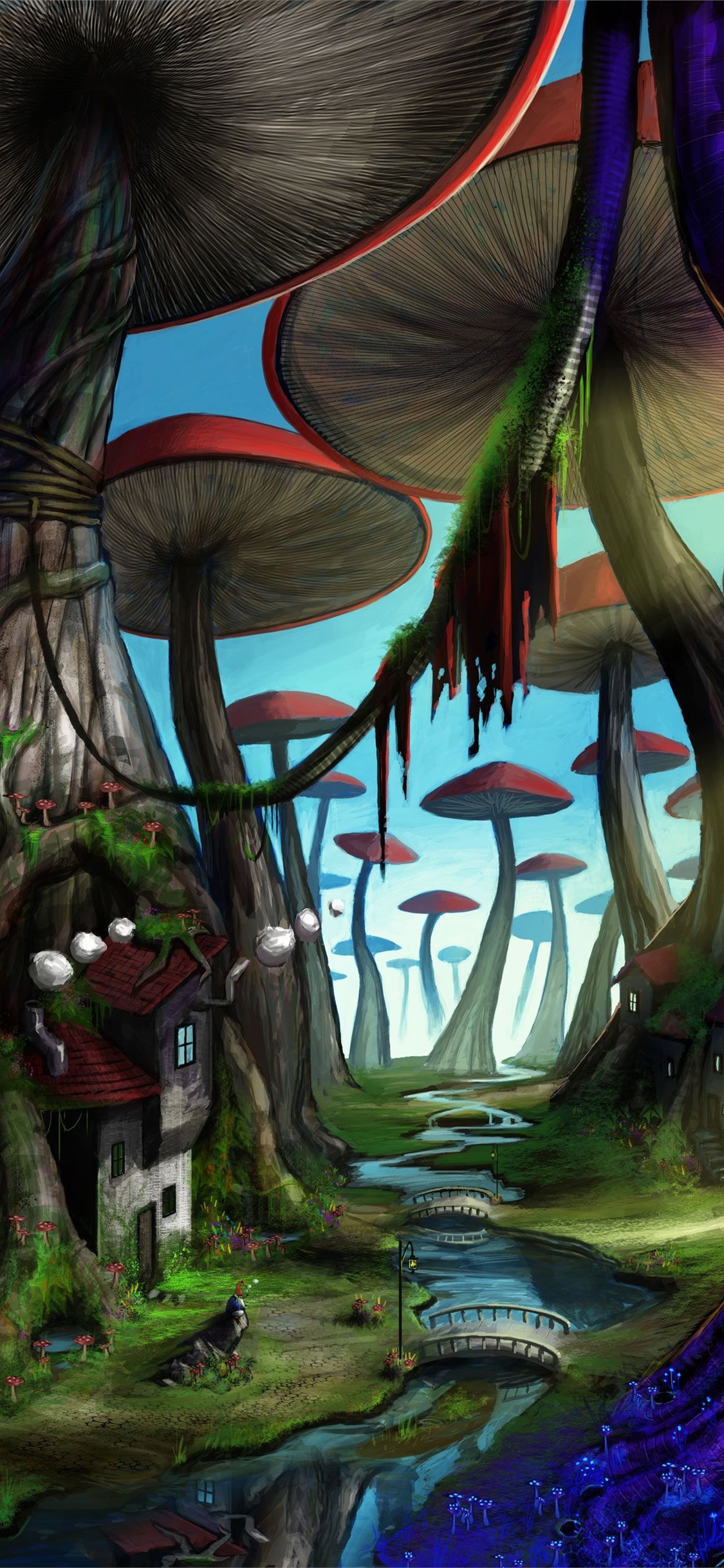 mushrooms iPhone wallpaper 