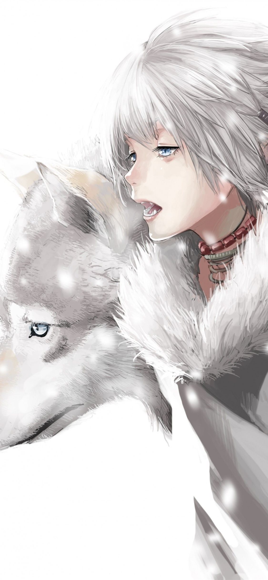 Anime Wolf Girl Galaxy on Dog werewolf girl HD phone wallpaper  Pxfuel