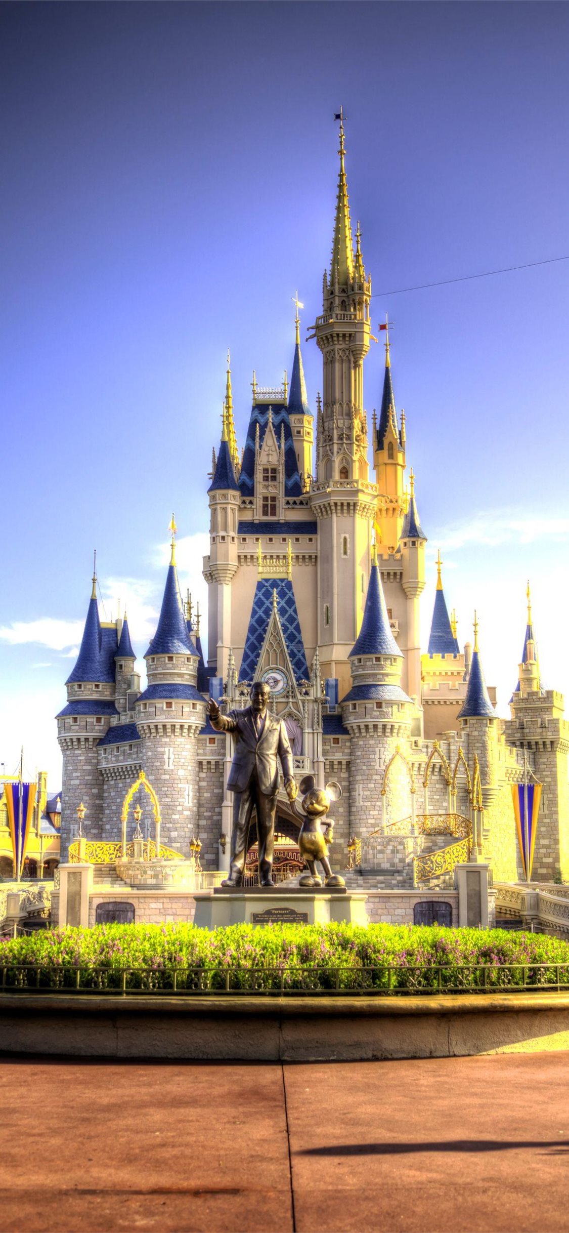 Download Disney World Cinderella Castle Water Lake Iphone Wallpaper   Wallpaperscom