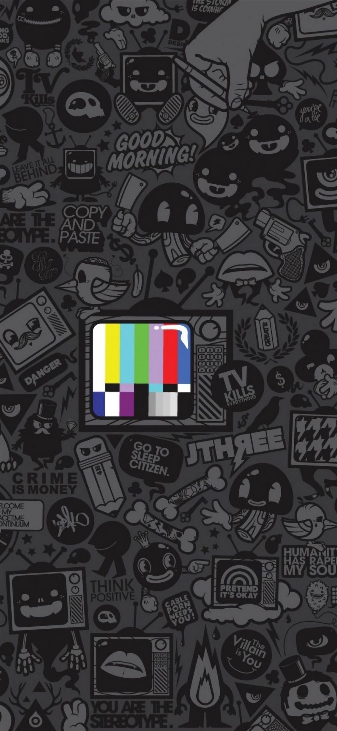 Tv Kills Everything iPhone wallpaper 
