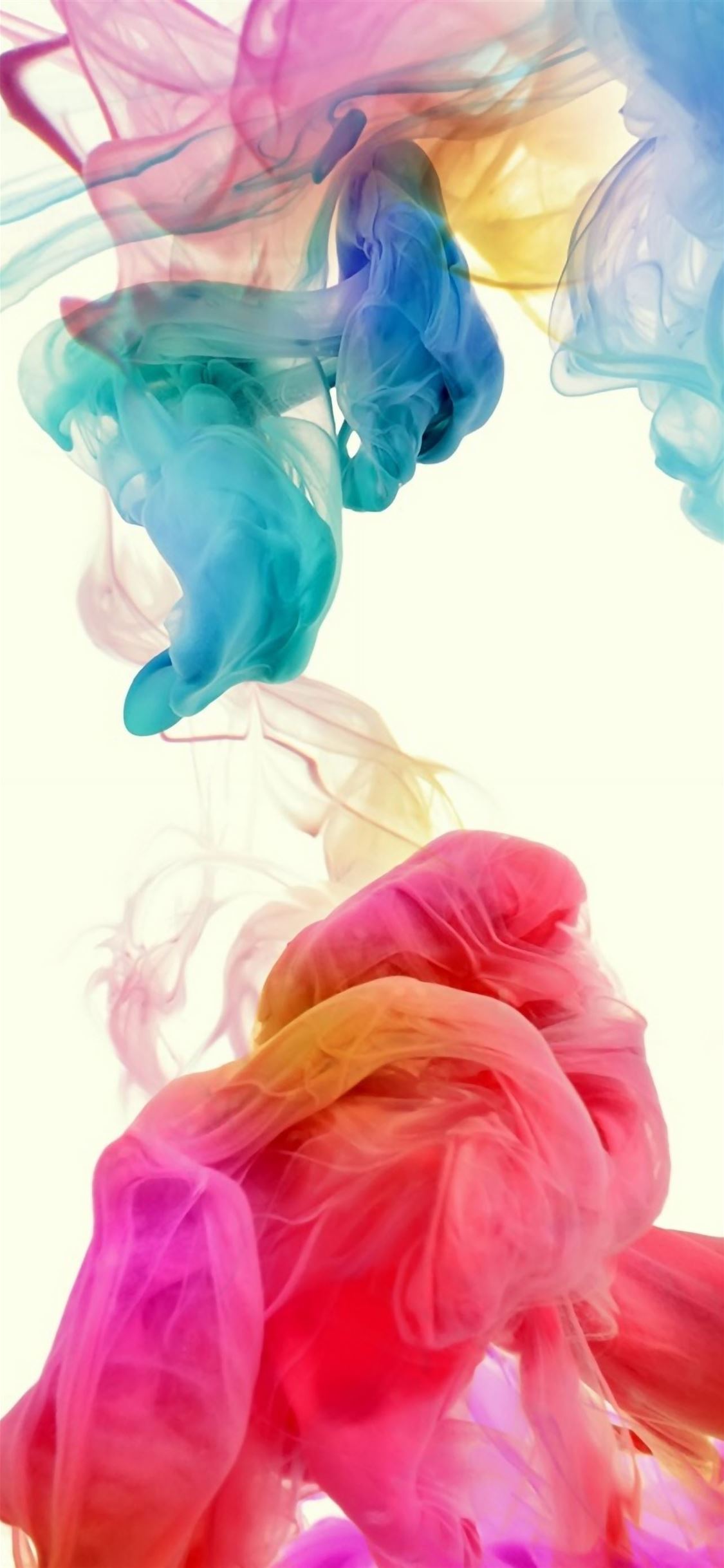 Abstract Colorful Ink iPhone wallpaper 